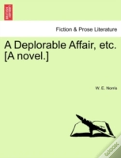 Capa do artigo A Deplorable Affair, Etc. (A Novel.)