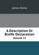 A Description Or Breife Declaration Volume 15