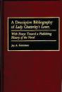 A Descriptive Bibliography Of Lady Chatterley'S Lover - Preview