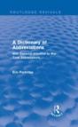 A Dictionary Of Abbreviations - Preview