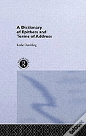 Capa do artigo A Dictionary Of Epithets And Terms Of Address