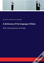 Capa do artigo A Dictionary Of The Language Of Mota