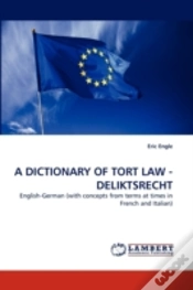 Capa do artigo A Dictionary Of Tort Law - Deliktsrecht