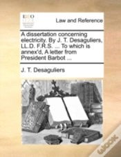Capa do artigo A Dissertation Concerning Electricity. B