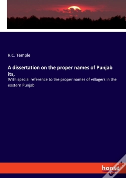 Capa do artigo A Dissertation On The Proper Names Of Punjab Its,