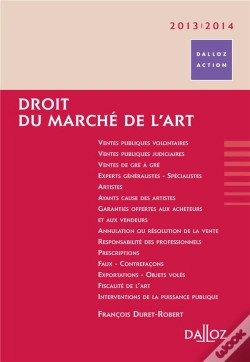 Capa do artigo A; Droit Du Marché De L'Art (Édition 2013/2014)
