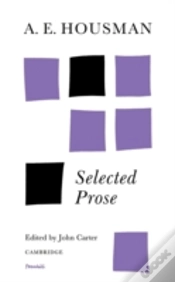 Capa do artigo A. E. Housman: Selected Prose