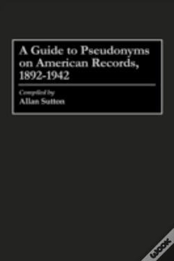 Capa do artigo A Guide To Pseudonyms On American Recordings, 1892-1942