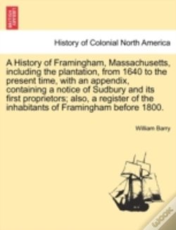 Capa do artigo A History Of Framingham, Massachusetts,
