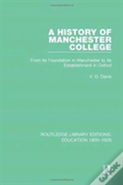 Capa do artigo A History Of Manchester College