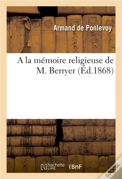 Capa do artigo A La Memoire Religieuse De M. Berryer