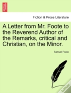 Capa do artigo A Letter From Mr. Foote To The Reverend