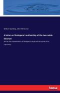 A Letter On Shakspere'S Authorship Of The Two Noble Kinsmen