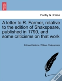 Capa do artigo A Letter To R. Farmer, Relative To The E