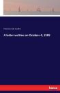 A Letter Written On October 4, 1589 - Preview