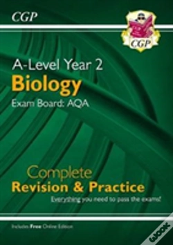 Capa do artigo A-Level Biology: Aqa Year 2 Complete Revision & Practice With Online Edition: For The 2025 And 2026 Exams