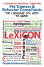 A Lexicon Of Practical Terms For Pet Trainers & Behavior Consultants! - Preview