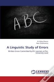 Capa do artigo A Linguistic Study Of Errors