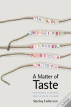 Capa do artigo A Matter Of Taste