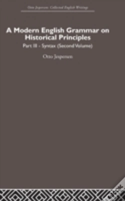 Capa do artigo A Modern English Grammar On Historical Principles