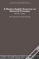A Modern English Grammar On Historical Principles