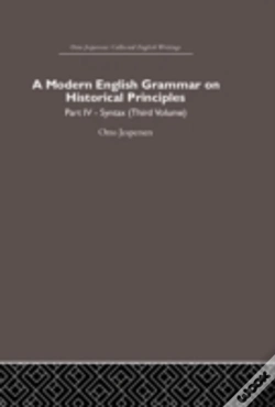 Capa do artigo A Modern English Grammar On Historical Principles