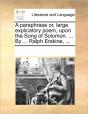 A Paraphrase Or, Large Explicatory Poem, - Preview
