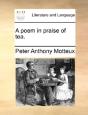A Poem In Praise Of Tea. - Preview