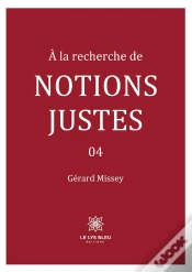 Capa do artigo A Recherche De Notions Justes - 04