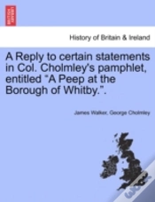 Capa do artigo A Reply To Certain Statements In Col. Ch