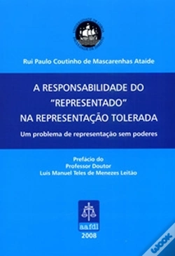 Capa do artigo A Responsabilidade do "Representado" na Representação Tolerada