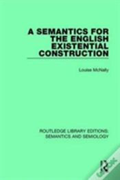 Capa do artigo A Semantics For The English Existential Construction