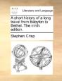 A Short History Of A Long Travel From Ba - Preview