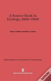 Capa do artigo A Source Book In Geology, 1400-1900