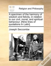 Capa do artigo A Specimen Of The Harmony Of Wisdom And