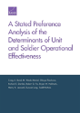 A Stated Preference Analysis Of The Determinants Of Unit And Soldier Operational Effectiveness - Preview