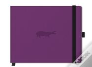 A5 Purple Hippo Nbook Plain