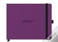 A5 Purple Hippo Nbook Plain