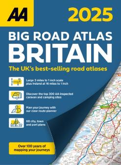 Aa Big Road Atlas Britain 2025