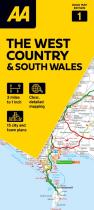 Aa Road Map The West Country & South Wales