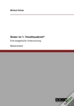 Capa do artigo Aã¢Â‚¬Å¾Mter Im 1. Timotheusbrief?