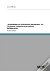 Capa do artigo Aã¢Â€Šâ¬Zknowledge And Information Awarenessaã¢Â€Šâ¬Ã…Â€Œ Zur Faã‚Â¶Rderung Computerunterstatzter Kollaboration