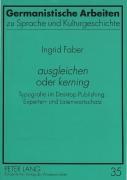 Ã‚Â«Ausgleichenã‚Â» Oder Ã‚Â«Kerningã‚Â»