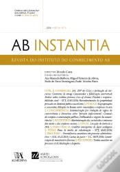 Capa do artigo Ab Instantia - 2016, Ano Iv, N.º 6, Anual