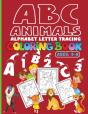 Abc Animals Alphabet Letter Tracing Coloring Book - Preview