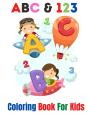 Abc & 123 Coloring Book For Kids - Preview