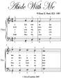Abide With Me Easy Piano Sheet Music - Preview