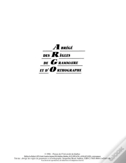 Capa do artigo Abrege Des Regles De Grammaire Et D Orthographe (Argo)