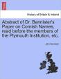 Abstract Of Dr. Bannister'S Paper On Cor - Preview