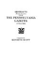 Abstracts From Ben Franklin'S Pennsylvania Gazette, 1728-1748 - Preview